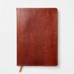 192pg Ruled Journal 10"x7" Leatherette Dark Brown Soft Cover, Narrow Lined, Teen & Adult Notebook