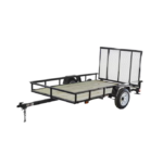 Carry-On Trailer 5-ft x 8-ft Treated Lumber Utility Trailer with Ramp Gate - Image 3