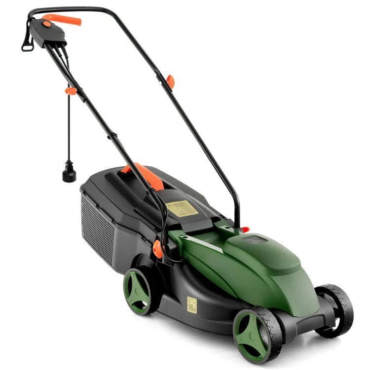 12-amp-135-inch-adjustable-electric-corded-lawn-mower-with-collection-box1.jpg Powerful 12-AMP Electric Lawn Mower, 13.5 Inch Adjustable Cutting Width - Image 1