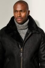 Classic Sheepskin B-3 Bomber Jacket - Image 12