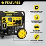 Champion Power Equipment 4,500/3,650-Watt Gasoline Powered OFI Generator with ParaLINK, Remote Start - Image 3