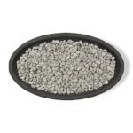 Real Flame 48.25 in. x 28.25 in. Riverside Oval Propane Gas Fire Bowl, Shale