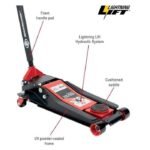 AFF 3.5 Ton Lightning Lift Floor Jack with Two-Piece Handle - Image 2
