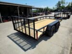 6'4" x 14 Utility Trailer Powder Coated Dovetail (2) 3500 Axles 7k GVWR - Image 9
