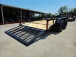 6'4" x 14 Utility Trailer Powder Coated Dovetail (2) 3500 Axles 7k GVWR - Image 14