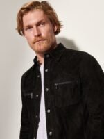 Max Reversible Suede Leather Shirt Jacket - Image 4