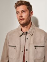 Max Reversible Suede Leather Shirt Jacket - Image 7