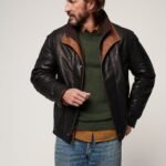 Romano Black Leather Jacket