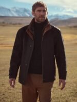 Jack Frost Leather Coat with Shearling Lining - Image 5