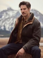 Jack Frost Leather Coat with Shearling Lining - Image 9