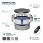 Wave Tahoe 4 Person Eco-Foam Round Hot Tub EnergySave Bundle with 70 Aquajet Massage System | Graphite Gray - Image 8