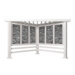 Richmond Modern Metal Steel Pergola with Canopy