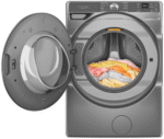 Whirlpool WFW6720RR, 27-Inch, 5.0 cu. ft. Smart Front Load Washer,  FreshFlow Vent System, Silver - Image 3