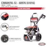 SIMPSON 1.2-GPM Clean Machine 2300 PSI 1.2-GPM Cold Water Electric Pressure Washer with 3 Spray Tips (Battery Included) CM60976 - Image 12