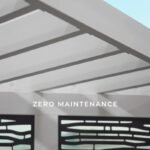 Richmond Modern Metal Steel Pergola with Canopy - Image 9