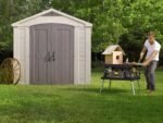 Keter Factor 8×8 Foot Large Resin Outdoor Shed - Image 4