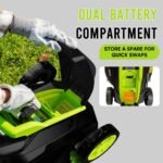 Steelite 13" 21V Cordless Brushless Lawn Mower with 4.0Ah Battery & Charger - Image 8