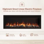 Modern Ember Highmark 60-Inch Smart Linear Electric Fireplace, WiFi & 10-Color Flames - Image 27