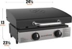 Blackstone 22″ Portable Tabletop Griddle – Dual Burner Flat Top Grill, 24,000 BTU Propane with Stainless Steel Faceplate & Rear Grease System - Image 15