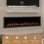 Modern Ember Highmark 60-Inch Smart Linear Electric Fireplace, WiFi & 10-Color Flames - Image 16