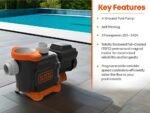 BLACK+DECKER Variable Speed Pool Pump Inground with Filter Basket and Easy Programmable Touch Pad Interface, 3 HP - Image 6