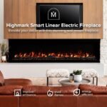 Modern Ember Highmark 60-Inch Smart Linear Electric Fireplace, WiFi & 10-Color Flames - Image 38