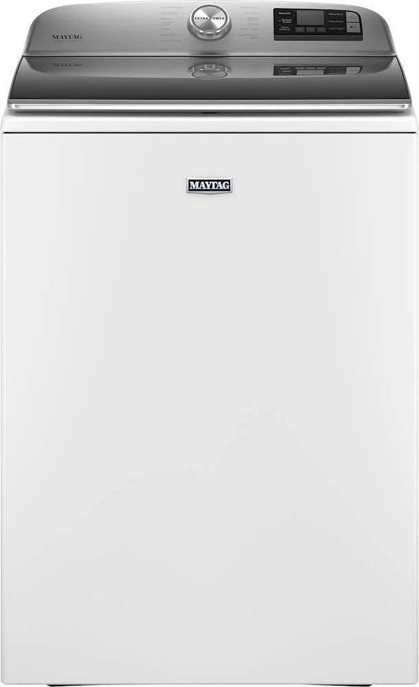 6396123_sd_8b185be8-731b-44a5-8af7-7d1c57a93d50-1-1.jpg Maytag – 5.3 Cu. Ft. High Efficiency Smart Top Load Washer with Extra Power Button – White - Image 1