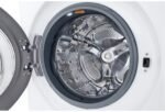 LG – 5.0 Cu. Ft. High-Efficiency Stackable Smart Front Load Washer with Steam and Built-In Intelligence – White - Image 9