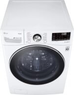 LG – 5.0 Cu. Ft. High-Efficiency Stackable Smart Front Load Washer with Steam and Built-In Intelligence – White - Image 11