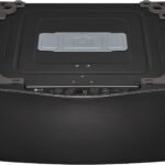 LG – SideKick 1.0 Cu. Ft. High-Efficiency Smart Top Load Pedestal Washer with 3-Motion Technology – Black steel