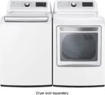 LG – 5.5 Cu. Ft. Smart Top Load Washer with TurboWash3D – White - Image 4