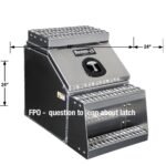 Buyers Products 28-in x 24-in x 18-in Smooth Aluminum Step Box Truck Tool Box 1705281 - Image 8