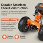 SuperHandy Orange Steel Dolly 5396040 - Image 6