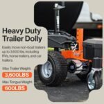 SuperHandy Orange Steel Dolly 5396040 - Image 4