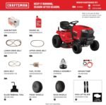 Craftsman 36" Gas Riding Lawn Mower, 11.5 HP Briggs & Stratton Engine, 7-Speed Transmission, Red/Black - Image 9