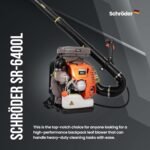Schröder SR-6400L Backpack Gas Leaf Blower, 3.7 HP Engine - Image 4