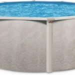 Aquarian 21ft x 52in Round Steel-Frame Above Ground Swimming Pool – Phoenix Series, DIY Outdoor Backyard Pool