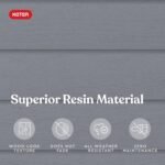 Keter Manor 4x6 Resin Outdoor Storage Shed Kit-Perfect to Store Patio Furniture, Garden Tools Bike Accessories, Beach Chairs and Lawn Mower, Grey & White - Image 7