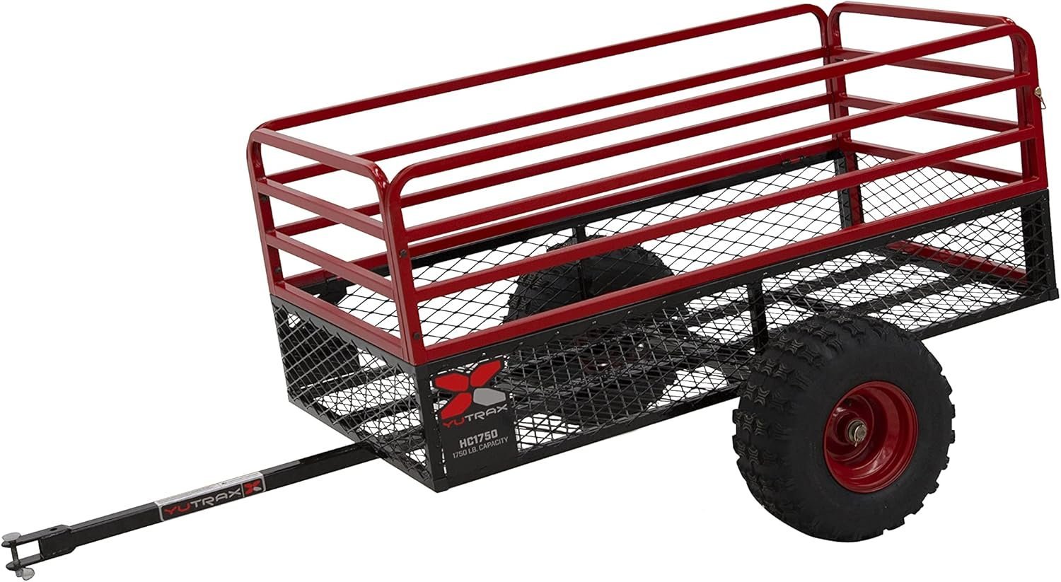 71zr9UzjICS._AC_SL1500.jpg Yutrax Trail Warrior X4 1,250 lb Off-Road UTV/ATV Utility Trailer TX159 - Image 1