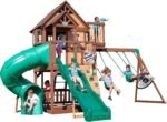 Backyard Discovery Skyfort III Cedar Swing Set w/ Tube Slide – DIY - Image 12