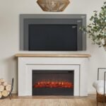 Real Flame Malie 68" Electric Fireplace with Mantel & Remote Control - Image 5
