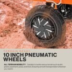 SuperHandy Electric-Assist Garden Cart, 5.7 Cu Ft, 440 lbs Load, All-Terrain Wheels - Image 6