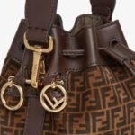 Fendi Leather Mini-bag With Ff Print - Image 5