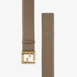 Fendi Brown Leather Belt - Image 2