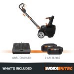 Worx WG471 40V Power Share 20" Cordless Snow Blower with Brushless Motor - Image 7