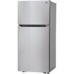 LG 20 cu. ft. 30 Inch Wide Top Freezer Refrigerator - Stainless Steel - Image 2