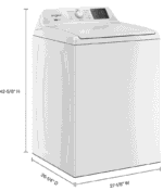 Whirlpool WTW4107SW 4.2 - 4.3 Cu. Ft Top Load Washer with 2-in-1 Removable Agitator, White - Image 8