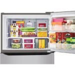 LG 20 cu. ft. 30 Inch Wide Top Freezer Refrigerator - Stainless Steel - Image 7