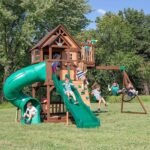 Backyard Discovery Skyfort III Cedar Swing Set w/ Tube Slide – DIY - Image 11