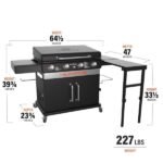 Blackstone 36-in Culinary Cabinet Griddle with Side Table: Versatile Outdoor Cooking in Stainless Steel - Image 9